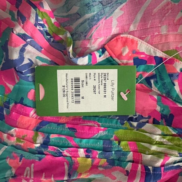 Lilly Pulitzer multi color printed tunic - Picture 8 of 8